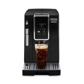 Machine à café et à espresso automatique Dinamica avec café glacé + mousseur à lait manuel – Noir – ECAM35020B