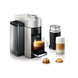 Nespresso Vertuo Coffee and Espresso Machine by De'Longhi with Aeroccino, Silver, ENV135SAE