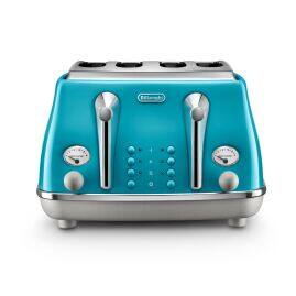 CTOC4003.AZ Icona Capitals 4 Slice Toaster Lisbon Azure