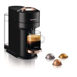 Nespresso Vertuo Next Coffee and Espresso Machine by De'Longhi, Black with Rose Gold, ENV120BCA