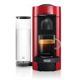 Nespresso VertuoPlus  Coffee and Espresso Machine by De'Longhi with Aeroccino, Red - ENV150RCA