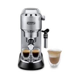 Dedica DeLuxe Manual Espresso Machine, Cappuccino Maker - Stainless Steel - EC685M