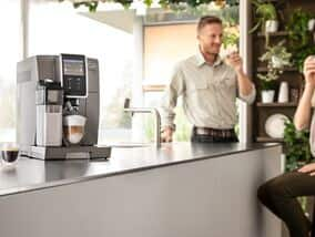 De'Longhi Dinamica Plus Fully Automatic Espresso Machine & Coffee Maker in  Titanium