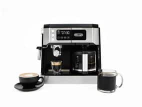 De'Longhi Combinación de cafetera y máquina de café especial de todo en uno  + Máquina de leche ajustable avanzada para Cappuccino & Latte + Cafetería