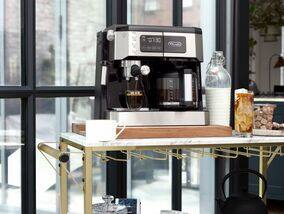 DeLonghi All-In-One 10-Cup Stainless Steel Espresso Machine and Drip Coffee  Maker – WAM Kitchen