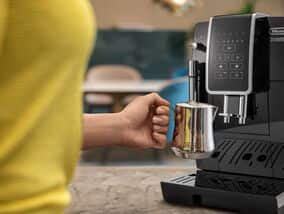 De Longhi Macchina Caffè Automatica Macinacaffè Cappuccinatore Nero  ECAM350.50.B