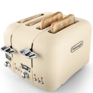 Argento Flora 4 Slice Toaster Jasmine Beige