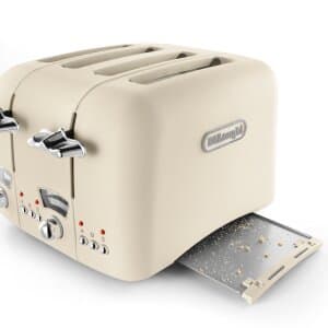 Argento Flora 4 Slice Toaster Jasmine Beige