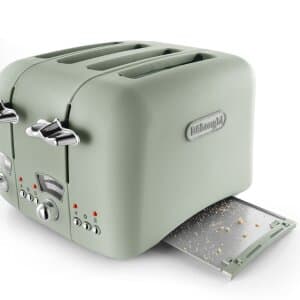 Argento Flora 4 Slice Toaster Peppermint Green