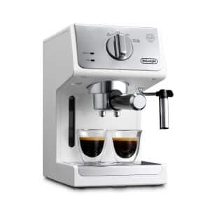 Manual Espresso Machine, Cappuccino Maker - White - ECP3220W