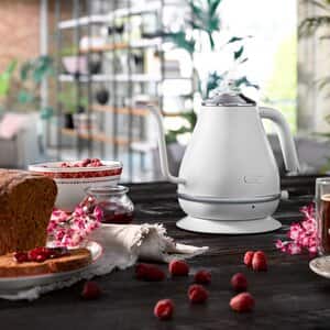 DeLonghi Icona 電気ケトル KBOE1220J-GY 楽天市場】デロンギ アイコナ 電気カフェケトル ブラック