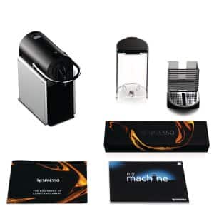 Nespresso Pixie Espresso Machine by De'Longhi, Aluminum - EN124S