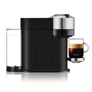 Nespresso Vertuo Next Coffee and Espresso Machine with Aeroccino by De'Longhi, Chrome, ENV120CAECA