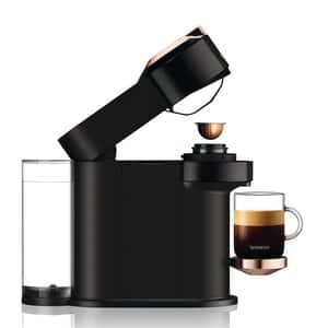 Nespresso Vertuo Next Coffee and Espresso Machine by De'Longhi, Black with Rose Gold, ENV120BCA