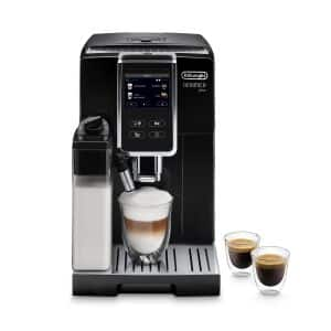  De'Longhi Dinamica Plus ECAM370.85.SB with 3,5” full touch TFT  color display, 4 soft touch buttons, size and aroma selection, milk carafe  My function, Pot function, coffee link app, silver: Home 