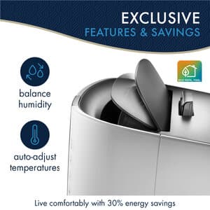 Arctic Whisper Extreme PAC EX360LVYN-6A WH 500 sq ft Portable Air Conditioner with Cool Surround ™ Technology and Eco Real Feel