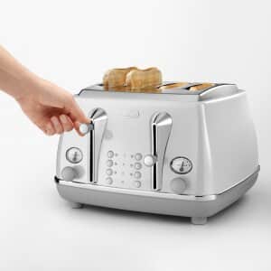 Icona Capitals 4 Slice Toaster Sydney White