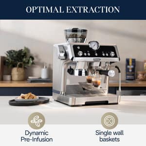 La Specialista Prestigio Espresso Machine with Smart Tamping Station & Dual Heating System, Stainless Steel - EC9355M