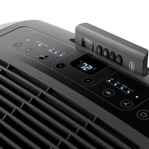 Artic Whisper PAC EM375WRC 500 sq ft Portable Air Conditioner with compact design and Eco Friendly Gas