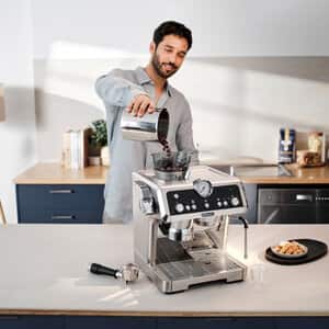 La Specialista Prestigio Espresso Machine with Smart Tamping Station & Dual Heating System, Stainless Steel - EC9355M