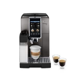 DeLonghi ECAM 356.57 B EX4 Dinamica Cafetera + depósito de leche negra con  función cafetera