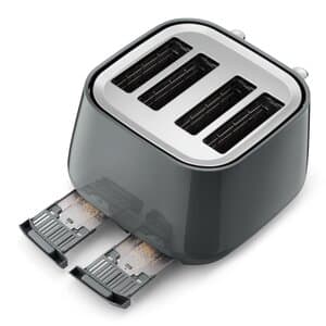 Eclettica 4 Slice Toaster Graceful Grey