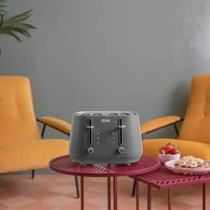 Eclettica 4 Slice Toaster Graceful Grey