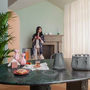 Eclettica 4 Slice Toaster Graceful Grey