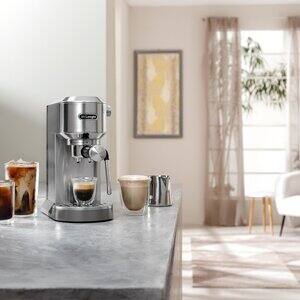 EC890J-M デディカ デュオ エスプレッソ・カプチーノメーカー メタルシルバー