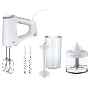 MultiMix 3, MultiMix 3 HM 3235WH with chopper 500ml, blender (plastic shaft), kneading hooks, whisks, beaker., 0X22211074