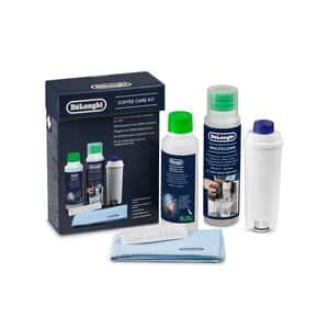 Avkalkningsmedel och vattenfilter, Coffee Care Kit, en underhållssats för kaffemaskiner med vattenfilter, Decalk Care, MultiClean, mikrofiberduk, vattenhårdhetstest, AS00010167
