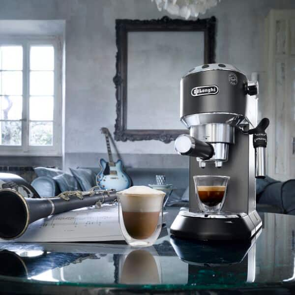 Black Dedica Manual espresso machine Lifestyle