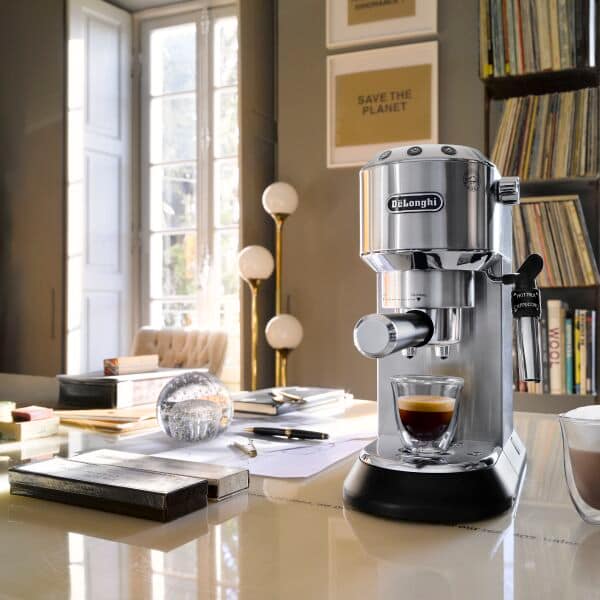 Dedica DeLuxe Manual Espresso Machine Lifestyle