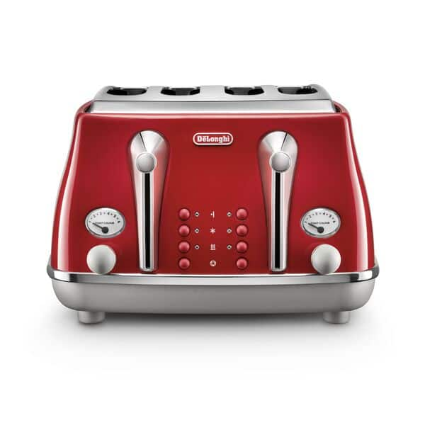 CTOC4003.R Icona Capitals 4 Slice Toaster Tokyo Red De Longhi AU