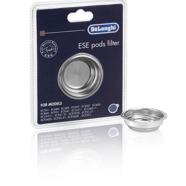 Conjunto de filtro de dos tazas Delonghi originalmente para Delonghi  DES023, ECO310BK, EC155, DES024