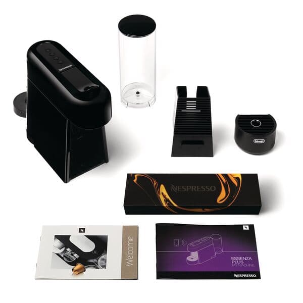 Cafetera Nespresso Ninja En200bae Color Negro Essenza Plus Con Aeroccino