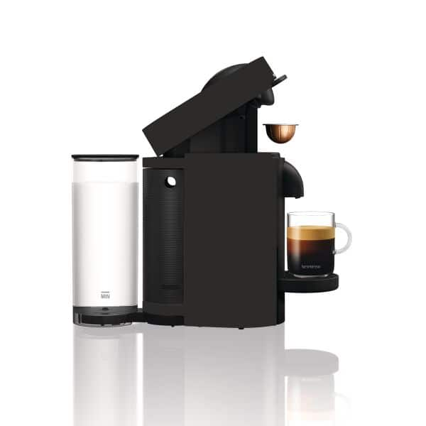 Nespresso VertuoPlus Coffee and Espresso Machine by De'Longhi with Milk  Frother, 14 ounces, Ink Black