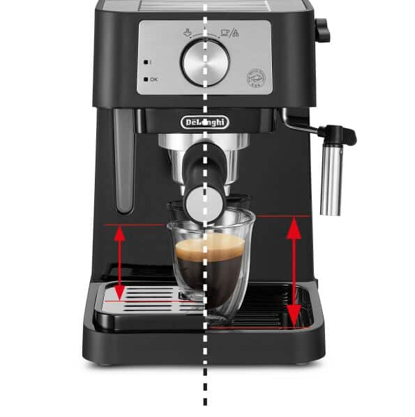 DeLonghi 10-Cup Black and SS Combination Coffee and Espresso