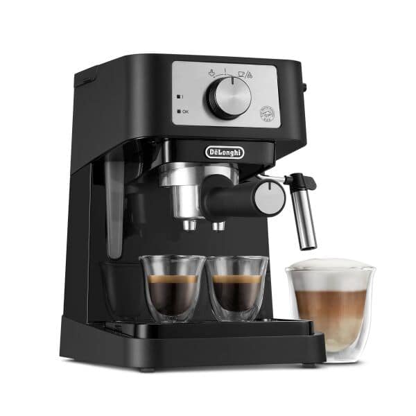 De'Longhi Double Wall Thermo Espresso Glass, Clear, 2 oz - 2 pack