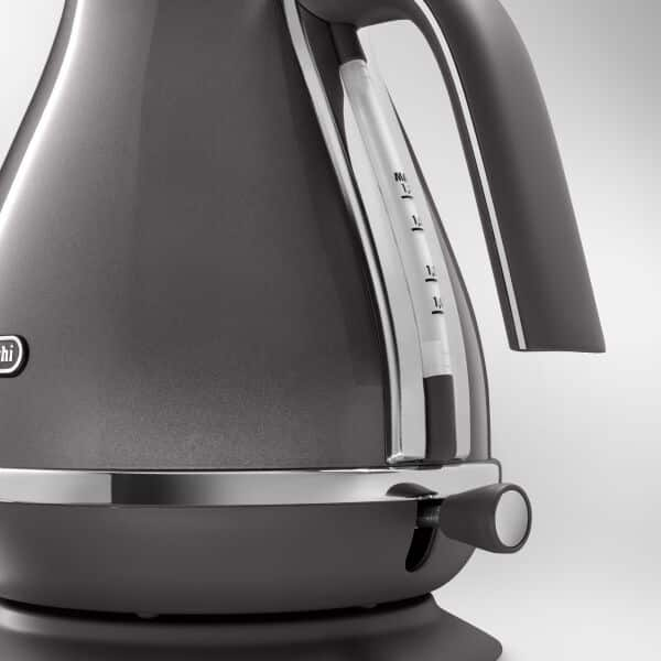 DeLonghi Icona Metallics Grey Kettle