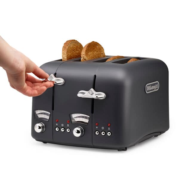 CT04.GY Argento Silva Toaster De Longhi UK