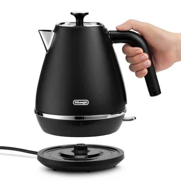 Electric kettle DeLonghi KBX 2016 BK1 1.7 l 2000 W black household  appliances cooking for home kitchen accessories