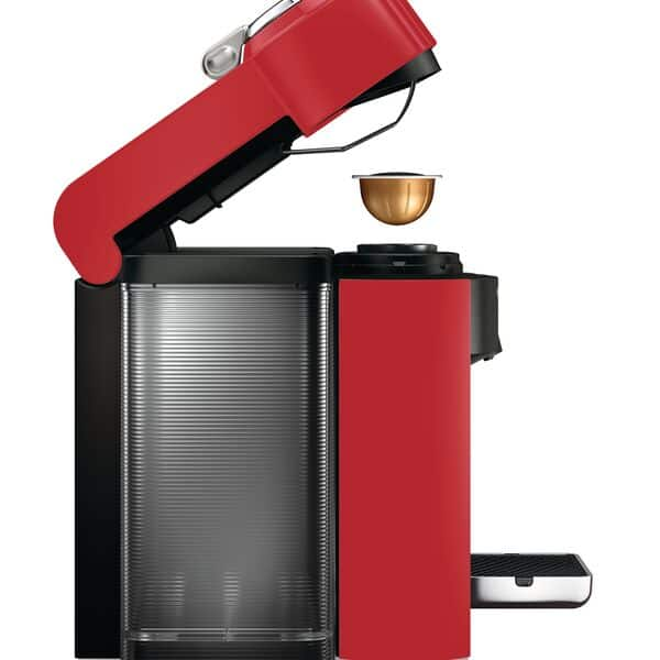 DeLonghi America, Inc ENV135R Nespresso Vertuo Evoluo - Cafetera de café y  expreso, color rojo