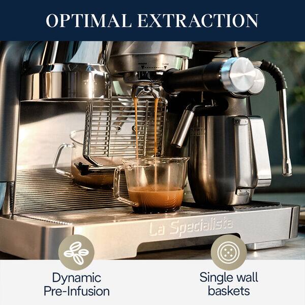 Cafetera Espresso manual De'Longhi La Specialista Maestro Cold Brew  EC9865.M, Thermoblock, Express con molinillo, 1450 W, 2.5 l, 19 bar, Plata