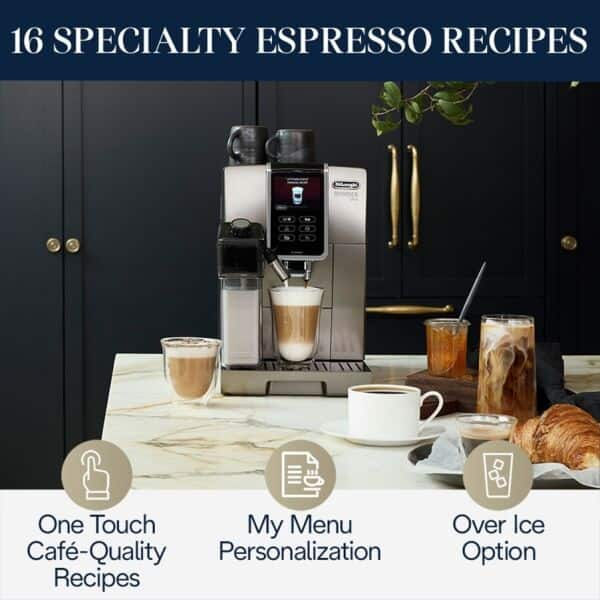 De'Longhi Dinamica Fully Automatic Coffee & Espresso Machine with