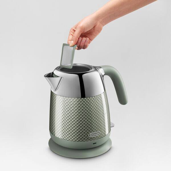 Delonghi 2024 silver kettle