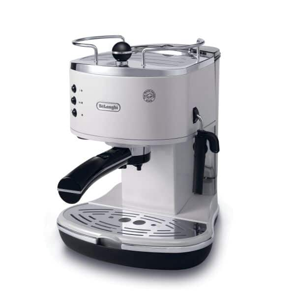 plek Televisie kijken Mus Icona White Manual Espresso Machine | DeLonghi