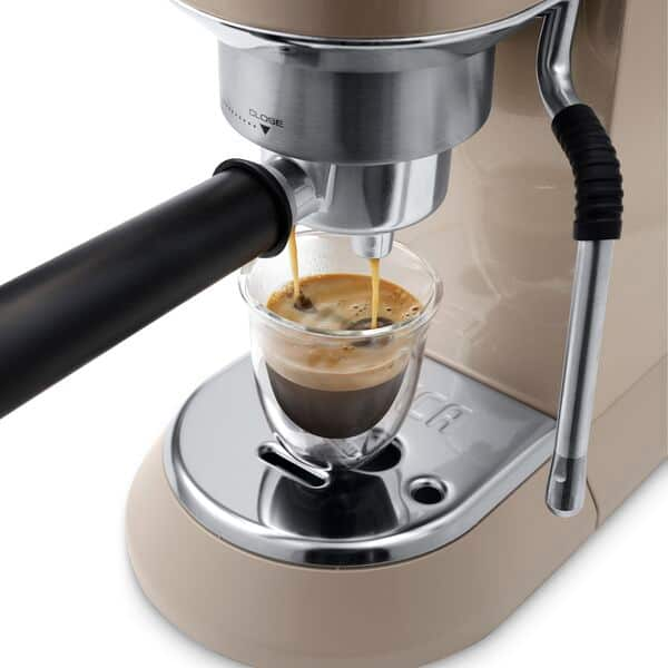 De'Longhi Dedica Arte Pump Espresso Coffee Machines (Beige), EC885.BG