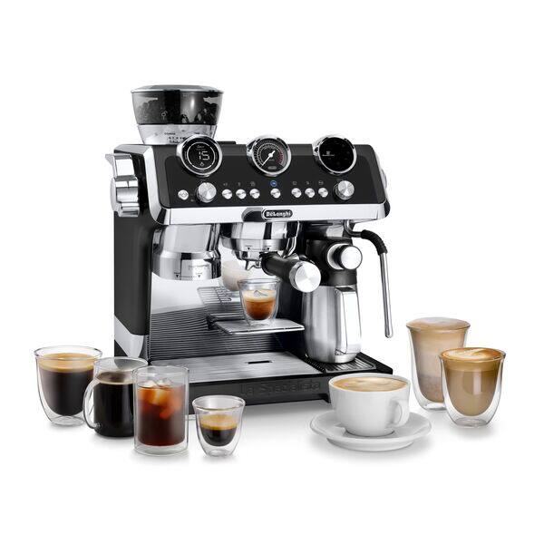 Cafetera Espresso manual De'Longhi La Specialista Maestro Cold Brew  EC9865.M, Thermoblock, Express con molinillo, 1450 W, 2.5 l, 19 bar, Plata