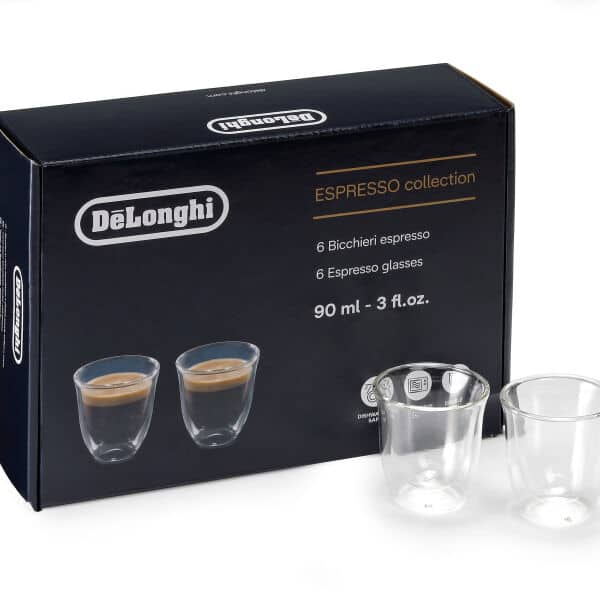 DeLonghi 2-pc. Double-Wall Espresso Glass Set